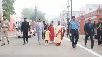 राष्ट्रपति द्रौपदी मुर्मू गोवर्धन पर्वत की 21 Km परिक्रमा करने वालीं देश की पहली राष्‍ट्रपति
