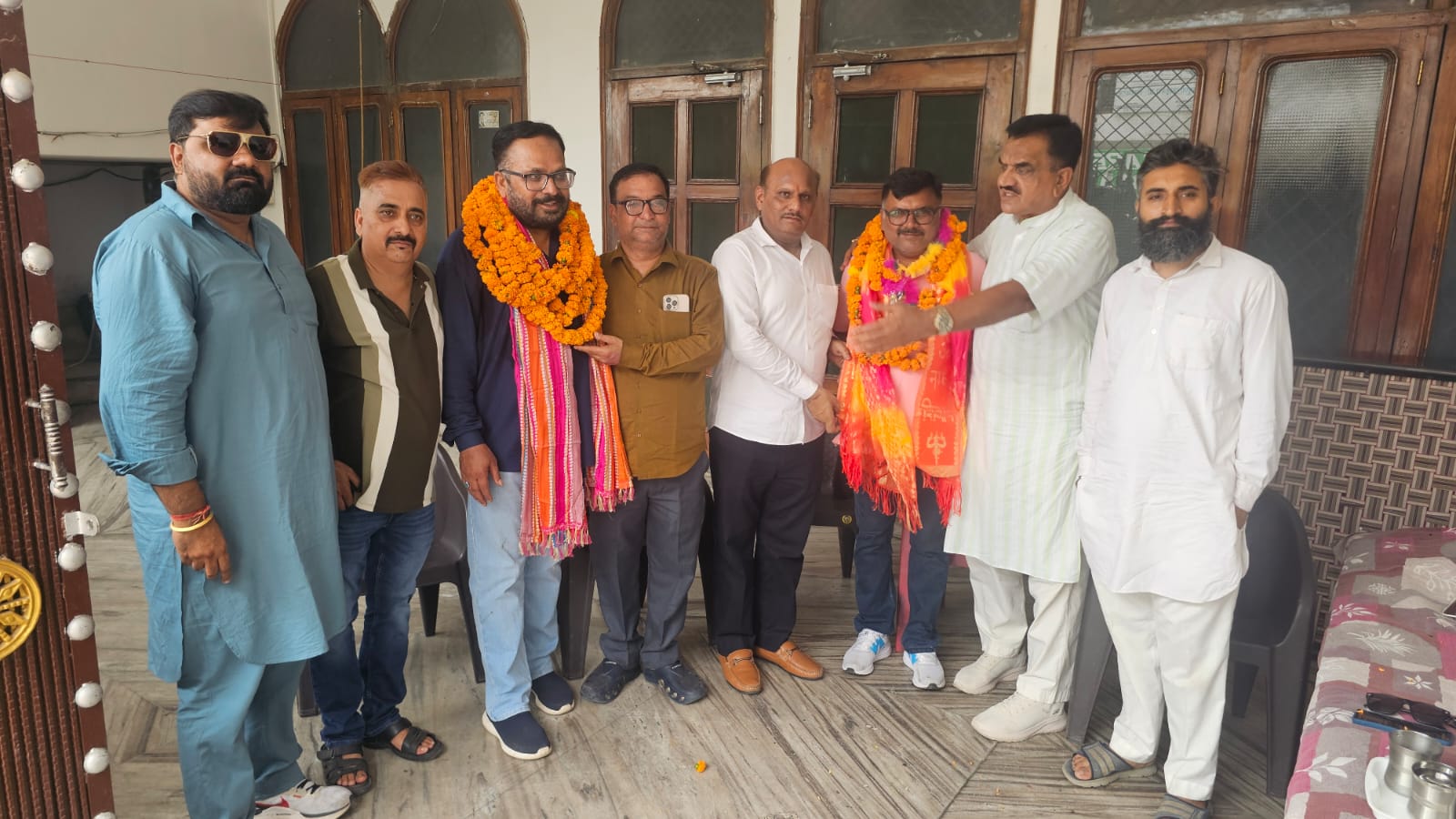 अमरनाथ-वैष्णो देवी यात्रा से लौटे श्रद्धालुओं का पूर्व विधायक राजकुमार ठुकराल ने किया भव्य स्वागत