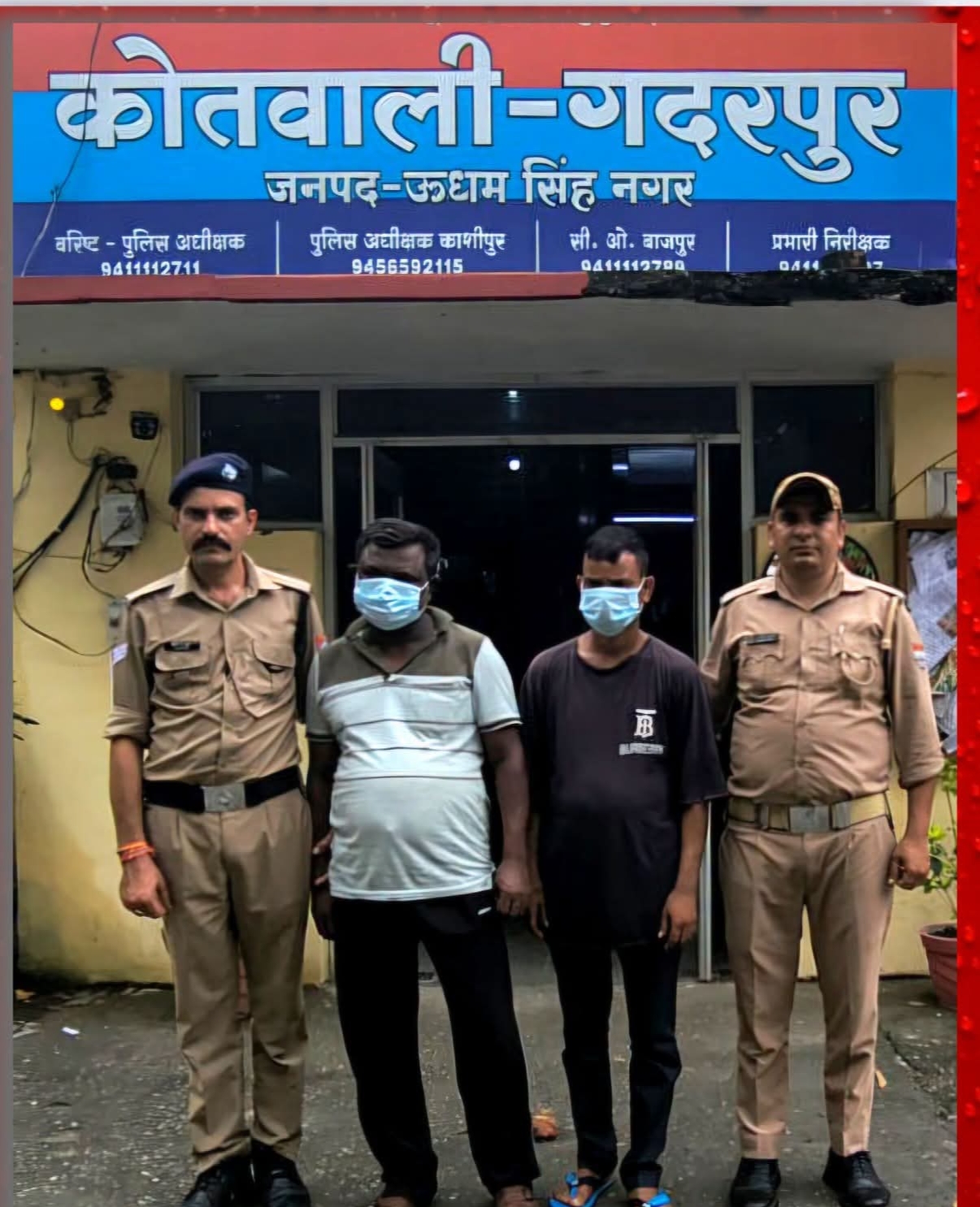 पुलिस ने दो वारंटीयो को गिरफ्तार कर भेजा जेल