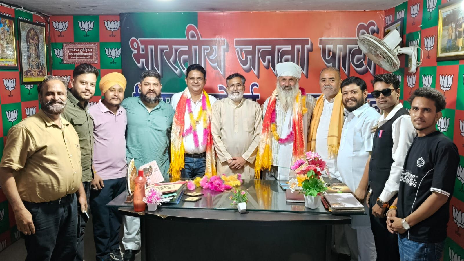 भाजपा किसान मोर्चा के नवनियुक्त पदाधिकारियों का भव्य स्वागत विशेष आमंत्रित सदस्य हरलॉक सिंह नामधारी व प्रदेश कार्यकारिणी सदस्य गोल्डी सूरी का हुआ सम्मान