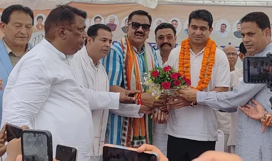 युवा कांग्रेस के राष्ट्रीय अध्यक्ष उदय भान का ठुकराल ने किया स्वागत