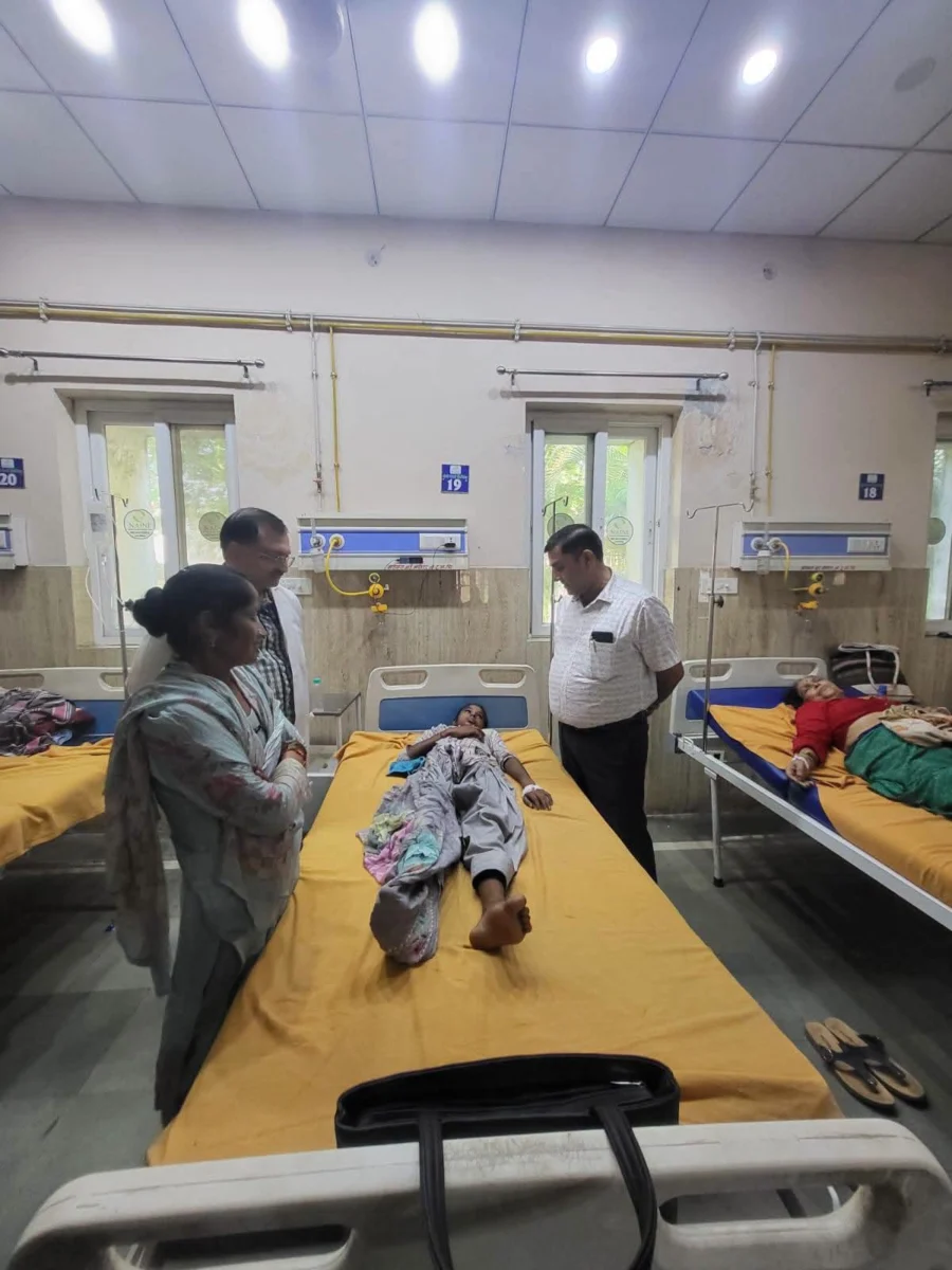 सीएमओ ने एलडी भट्ट अस्पताल का किया औचक निरीक्षण